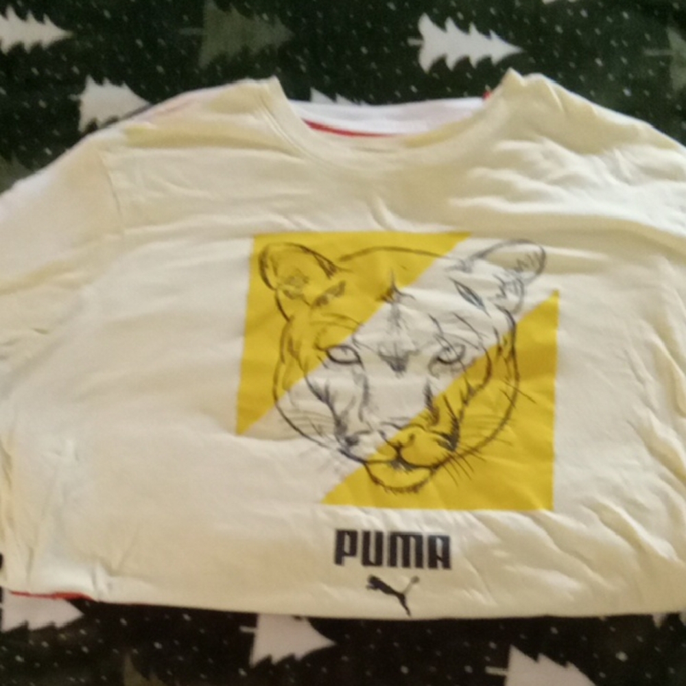 Puma Graphic Tee with Tiger Print
